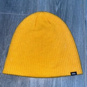 yellow beanie